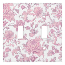 Elegante Roze Bloemmotieven Chinoiserie