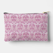 Elegante roze bloempatroon accessoiretas etui (Achterkant)