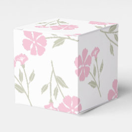 Elegante roze bloempatroon klassieke favorietdozen bedankdoosjes