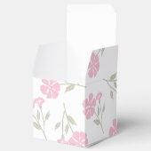 Elegante roze bloempatroon klassieke favorietendoz bedankdoosjes (Geopend)