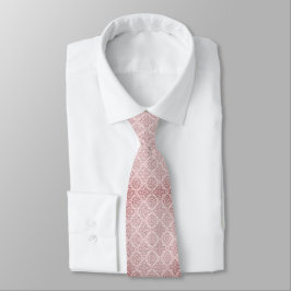 Elegante roze bloempatroon stropdas