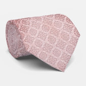 Elegante roze bloempatroon stropdas (Opgerold)