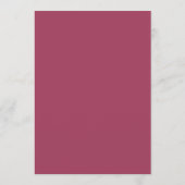 Elegante Roze Bloemrand Minimaal Menu (Achterkant)