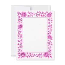 Elegante Roze Bloemrand