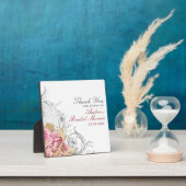 Elegante Roze Bloemrijke Bruidsborrel Fotoplaat (Insitu)