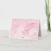 Elegante roze bloemrijke Happy Birthday Kaart (Achterkant)