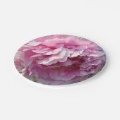 Elegante roze bloemroze bloem roze pioenrozen papieren bordje (Gekanteld)
