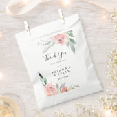 Elegante roze bloesem bloesem dank u bruiloft bedankzakje (Geknipt)