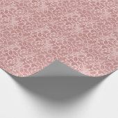 Elegante Roze Blush Botanicals | Kerstvakantie Cadeaupapier (Hoek)