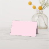 Elegante Roze Blush Bow Vrijgezellenfeest Tafel Plaatskaartje (Achterkant)
