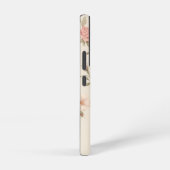 Elegante Roze & Blush Rozen w/Monogram Samsung Galaxy Hoesje (Rechterkant)