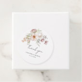 Elegante Roze Blush Waterverf bruiloft Bedankjes Labels (In situ)