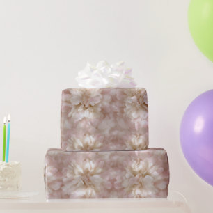 Elegante Roze Blush Zijde Glans Abstract Patroon Cadeaupapier