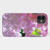 Elegante roze boho bloemen hortensia's Case-Mate iPhone case (Achterkant (horizontaal))