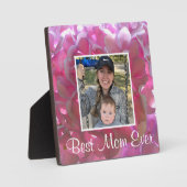 Elegante roze boho bloemen hortensia's fotoplaat (Voorkant)