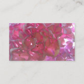 Elegante roze boho bloemen hortensia's informatiekaartje (Achterkant)