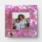 Elegante roze boho bloemen hydrangea's fotoplaat (Voorkant)