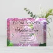 Elegante roze boho bloemen vrijgezellenfeest kaart (Staand voorkant)