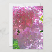 Elegante roze boho bloemen vrijgezellenfeest kaart (Achterkant)