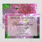 Elegante roze boho bloemen vrijgezellenfeest kaart (Voorkant / Achterkant)