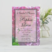 Elegante roze boho bloemen vrijgezellenfeest kaart (Staand voorkant)