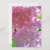 Elegante roze boho bloemen vrijgezellenfeest kaart (Achterkant)