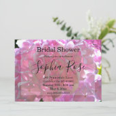 Elegante roze boho bloemen vrijgezellenfeest kaart (Staand voorkant)