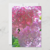 Elegante roze boho bloemen vrijgezellenfeest kaart (Achterkant)