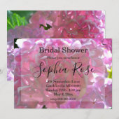 Elegante roze boho bloemen vrijgezellenfeest kaart (Voorkant / Achterkant)