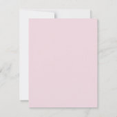 Elegante roze boog doop kaart (Achterkant)