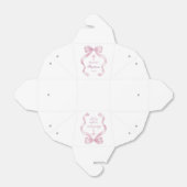 Elegante roze boog doop te nemen bedankdoosjes (Uitgevouwen)