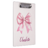 Elegante roze boog gepersonaliseerde naam Klembord (Rechts)