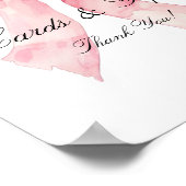 Elegante Roze Boog Kaarten en Geschenken Teken Poster (Hoek)