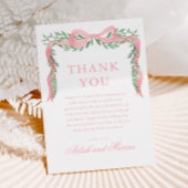 Elegante Roze Boog met het Baby shower van de Groe Bedankkaart