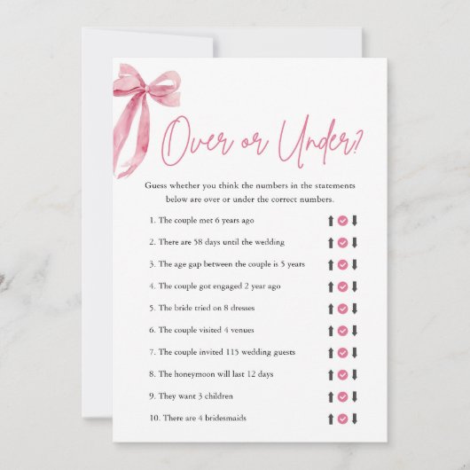 Elegante roze boog over of onder Vrijgezellenfeest Kaart (Voorkant)