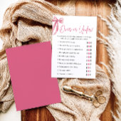 Elegante roze boog over of onder Vrijgezellenfeest Kaart