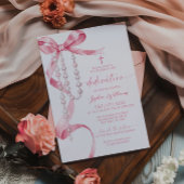 Elegante Roze Boog & Rozenkrans Toewijding Kaart