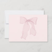 Elegante roze boog verjaardag bedankkaart (Achterkant)