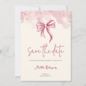Elegante roze boog verjaardag Quinceañera Save The Date (Voorkant)