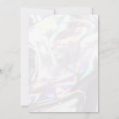 Elegante roze boog verjaardagsfeestje uitnodiging (Achterkant)