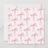 Elegante roze boog ze het knopen van de knoop Vrij Kaart (Achterkant)