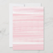 Elegante Roze Botanische Aquarel Save the Date (Achterkant)