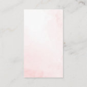 Elegante Roze Bow Luier Raffle Baby shower Informatiekaartje (Achterkant)
