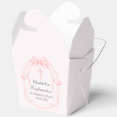 Elegante Roze Bow Ribbon Bevestigingsfeest Bedankdoosjes (Open)