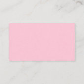 Elegante Roze Bow & Rozen Coquette Luier Raffle Informatiekaartje (Achterkant)