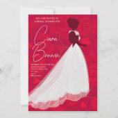 Elegante roze bruidsfeest uitnodiging (Voorkant)