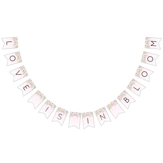 Elegante Roze Bruidsfeest Versiering  Vlaggetjes (Alle)