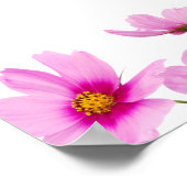 Elegante Roze Bruidsthee Ontvangst Poster (Hoek)