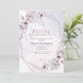 Elegante Roze Bruiloft Uitnodiging (Staand voorkant)