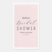 Elegante Roze Bruiloftfeest  Servet (Voorkant)